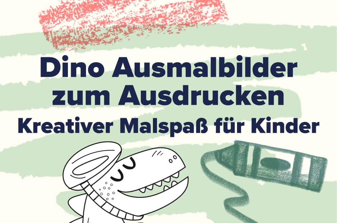 Dino Ausmalbilder zum Ausdrucken – Kreativer Malspaß für Kinder