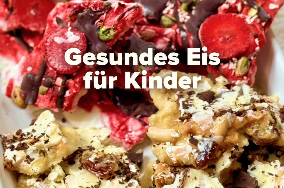 Gesundes Eis für Kinder: schokoladig oder fruchtig