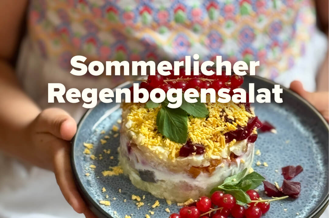 Schichtsalat für Kinder: erfrischend und bunt
