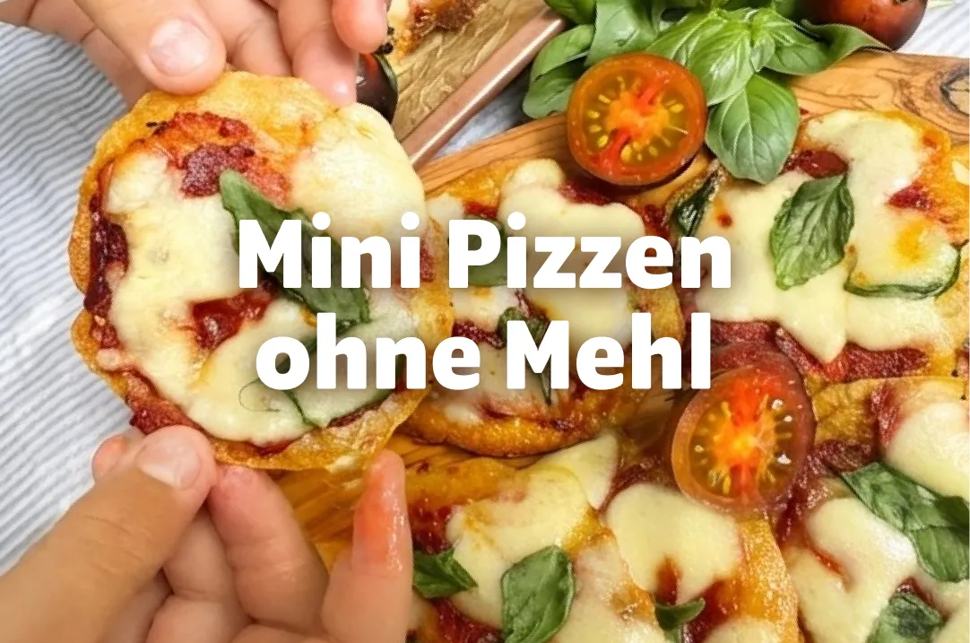 Mini Pizzen ohne Mehl: Gesundes Fingerfood für Kinderhände