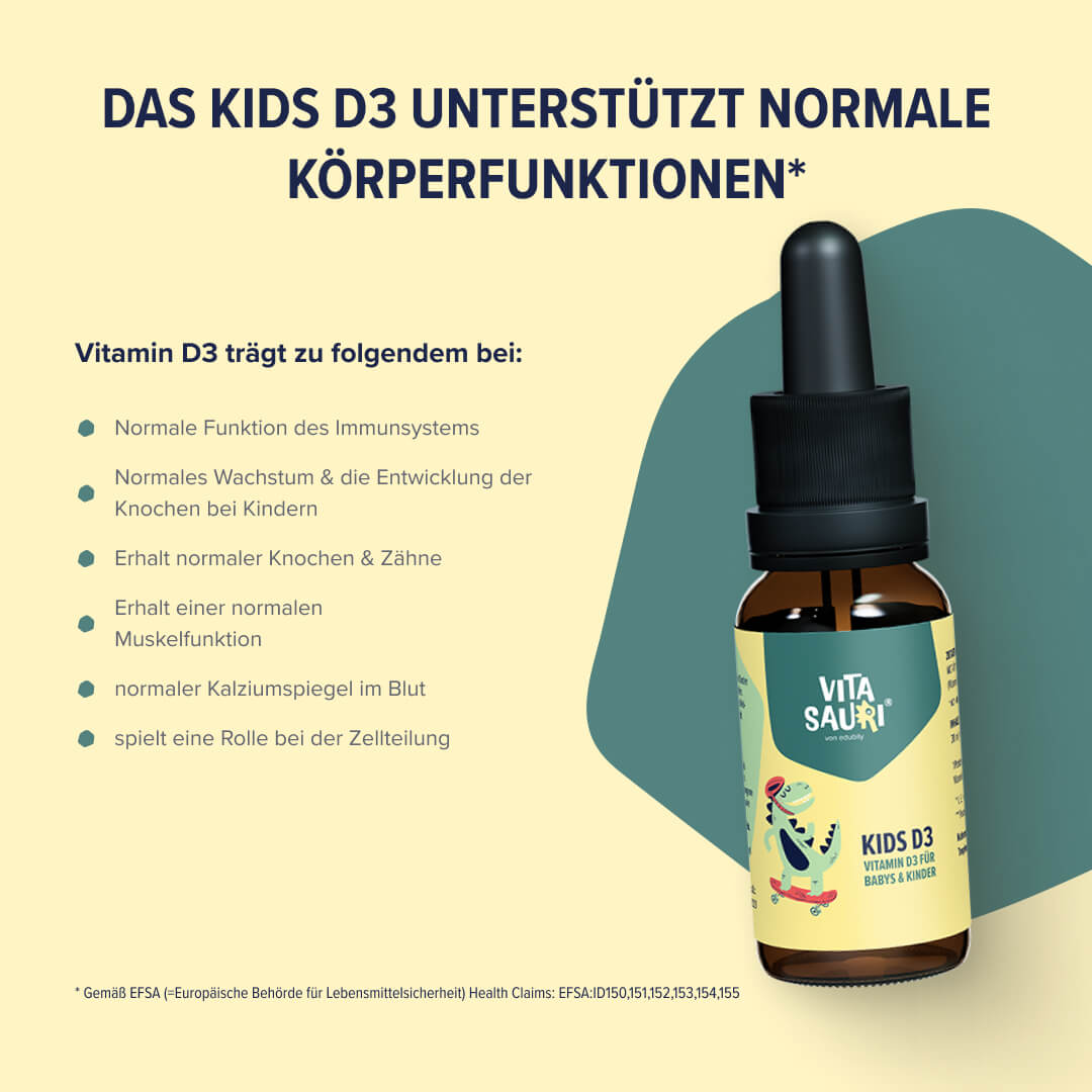 Vitamin D Tropfen für Babys & Kinder