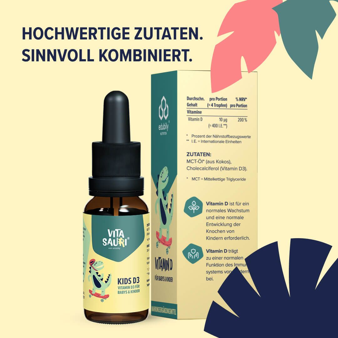 Vitamin D Tropfen für Babys & Kinder