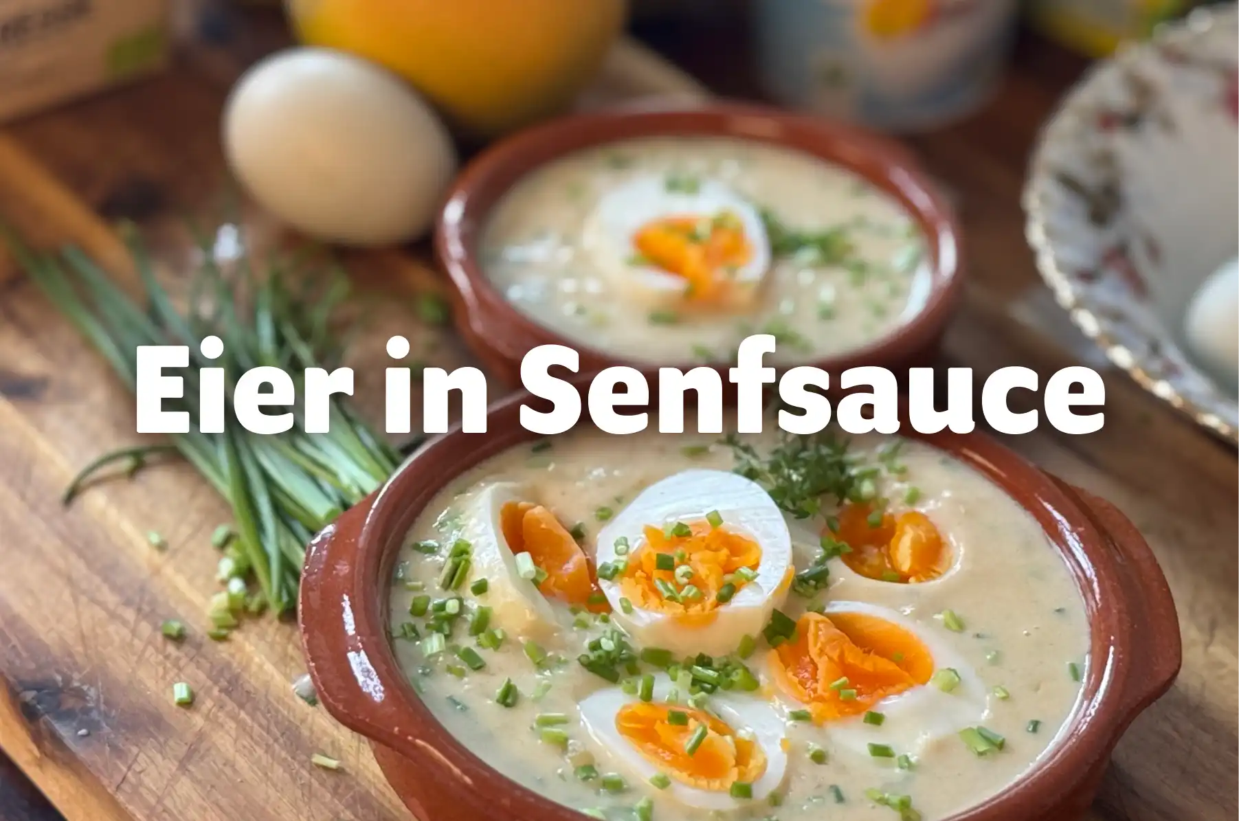 Eier in Senfsauce: Eine milde Variante, die auch Kindern schmeckt