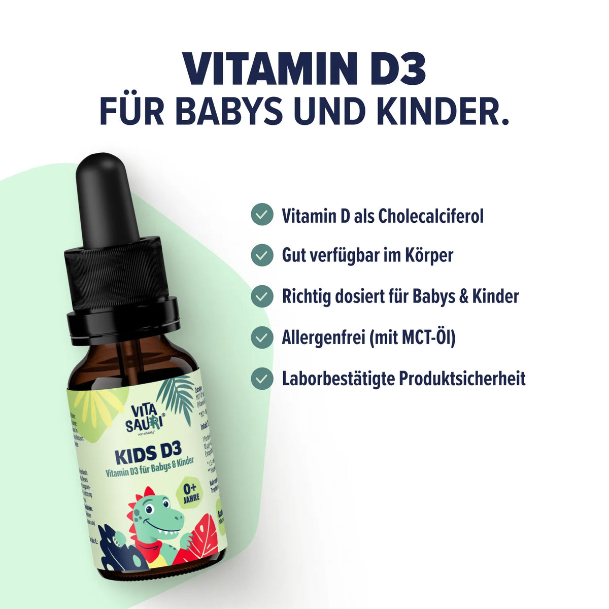 Vitamin D3 Tropfen für Babys und Kinder
