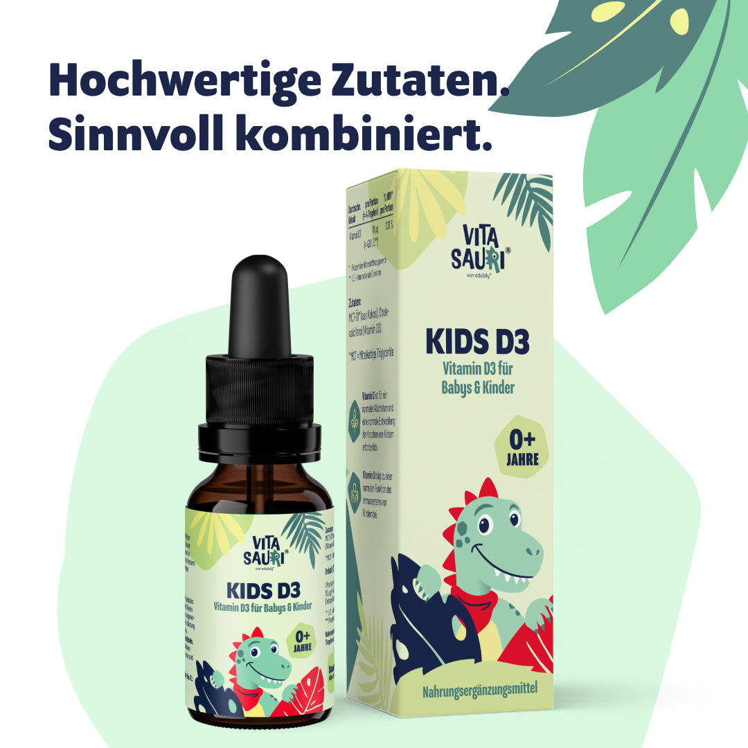Vitamin D3 Tropfen für Babys und Kinder