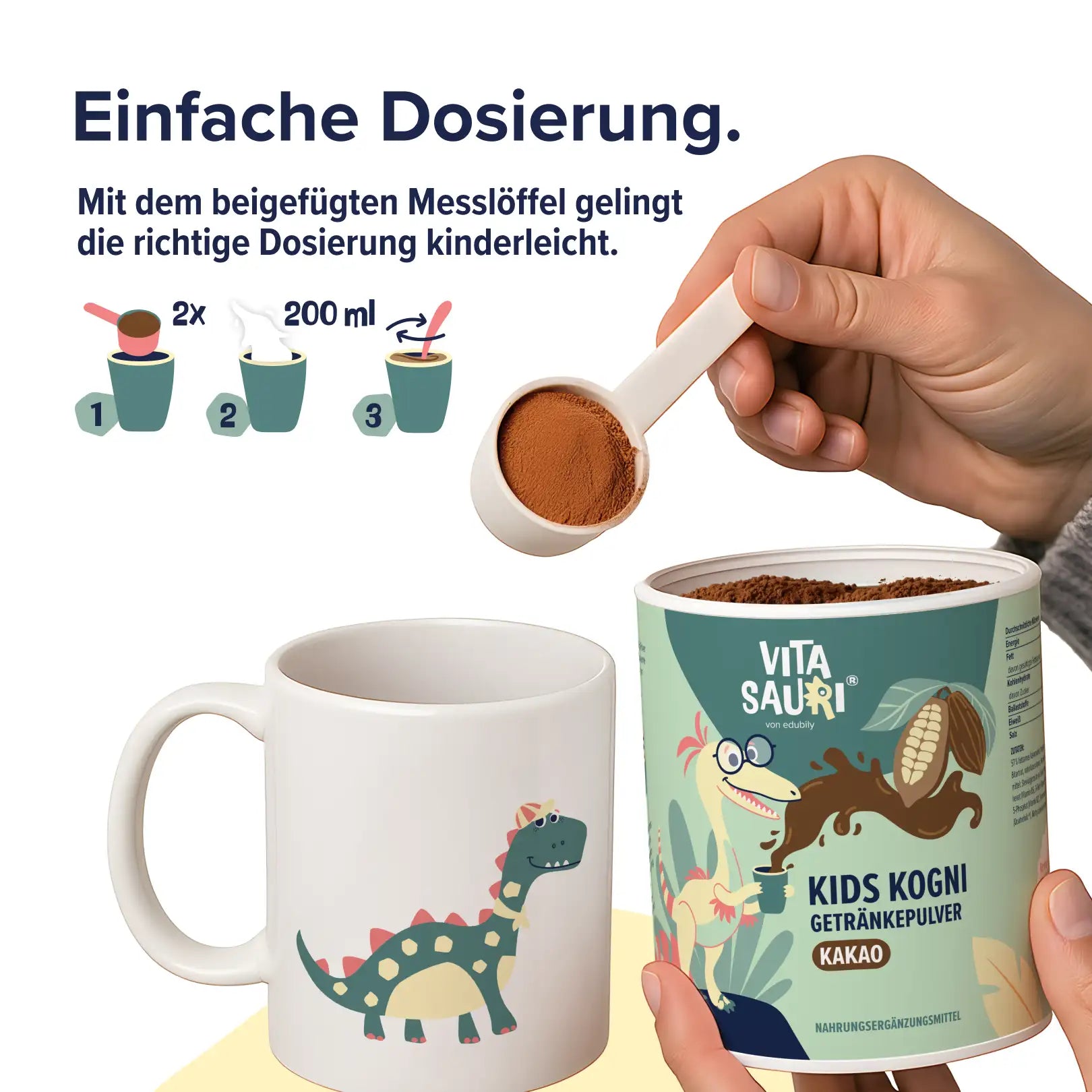 Kids Kogni Getränkepulver – Kakao ohne Zucker