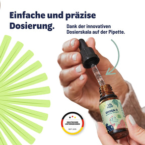 Omega 3 Öl für Kinder mit praktischer Pipette