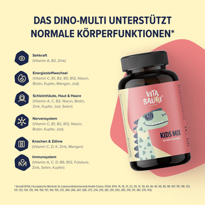 Vitasauri® Kids Mix – Vitamine für Kinder