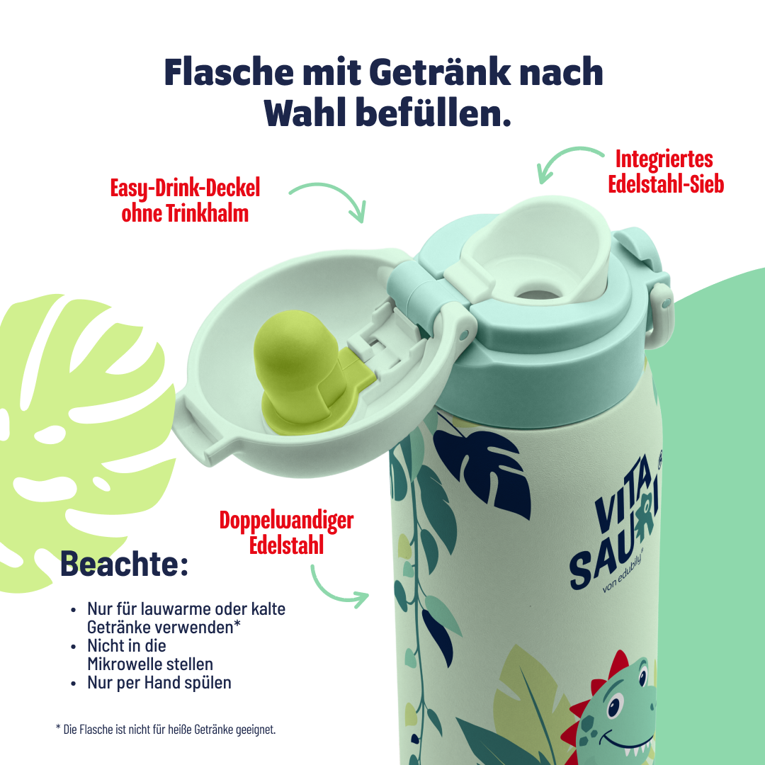 Vitasauri Trinkflasche
