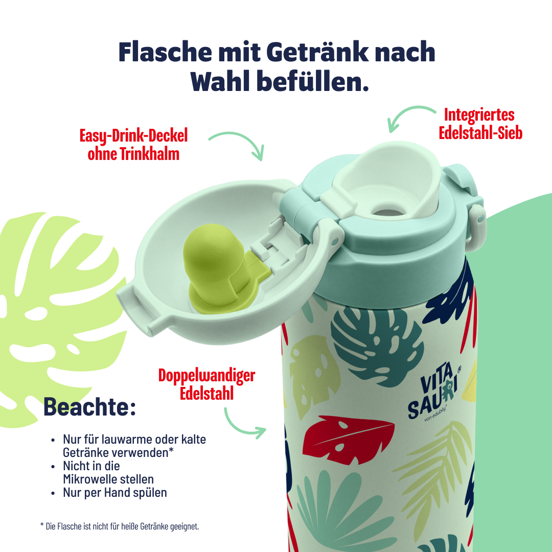 Vitasauri Trinkflasche